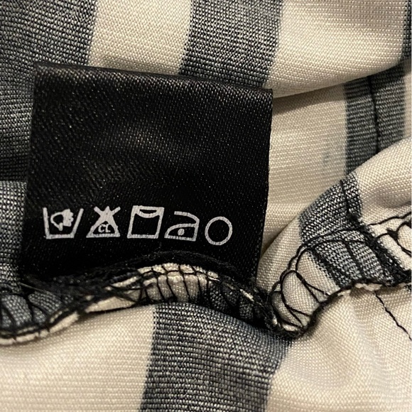 Retro Tango Mango Black And White Flapper Frill Dress Size XL - Picture 4 of 9